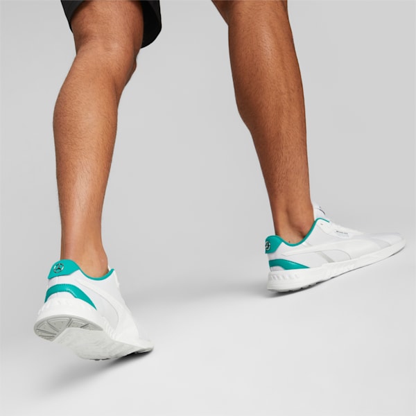 Mercedes AMG Petronas F1 Tiburion Sneakers, PUMA White-Spectra Green-PUMA White, extralarge-IND