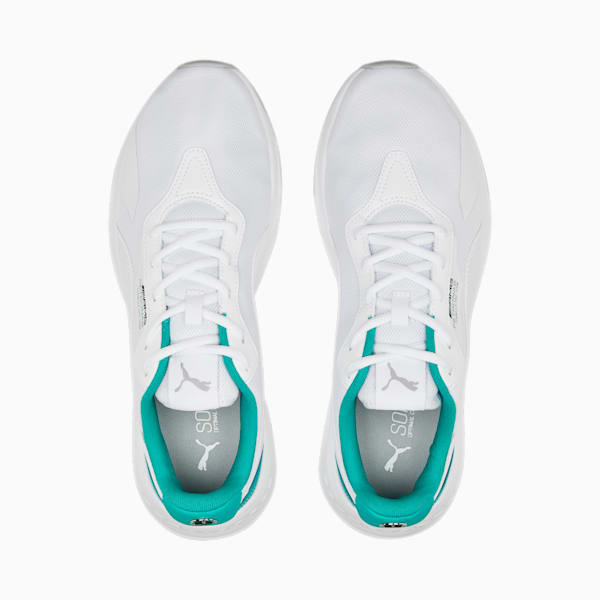 Mercedes AMG Petronas F1 Tiburion Sneakers, PUMA White-Spectra Green-PUMA White, extralarge-IND