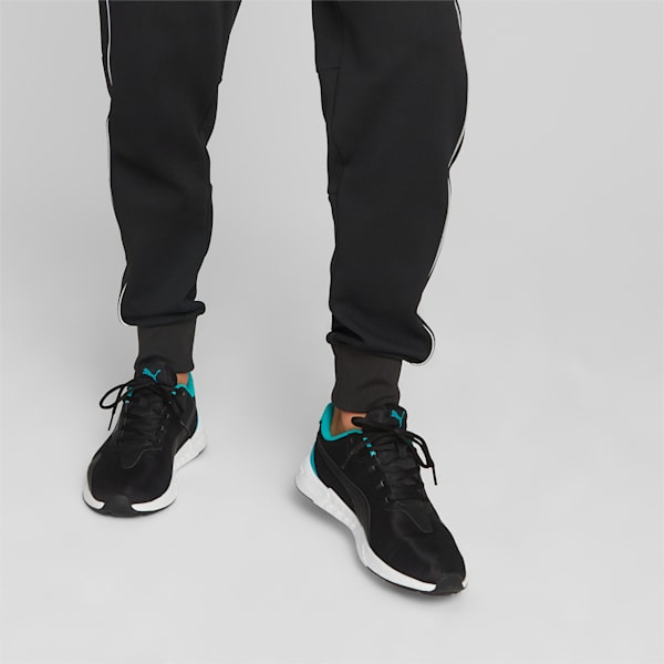Mercedes AMG Petronas F1 Tiburion Sneakers, PUMA Black-Spectra Green-PUMA Black, extralarge-IND