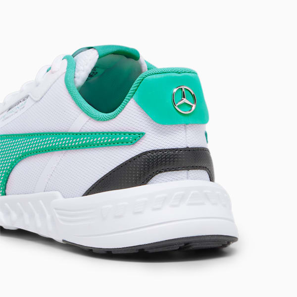 Mercedes AMG Petronas F1 Tiburion Sneakers, PUMA White-Spectra Green-PUMA Black, extralarge-IND