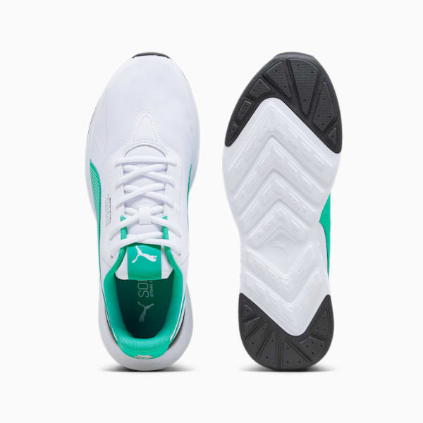Mercedes AMG Petronas F1 Tiburion Sneakers, PUMA White-Spectra Green-PUMA Black, extralarge-IND