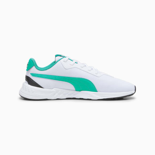 Mercedes AMG Petronas F1 Tiburion Sneakers, PUMA White-Spectra Green-PUMA Black, extralarge-IND