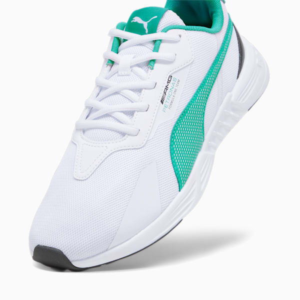 Mercedes AMG Petronas F1 Tiburion Sneakers, PUMA White-Spectra Green-PUMA Black, extralarge-IND