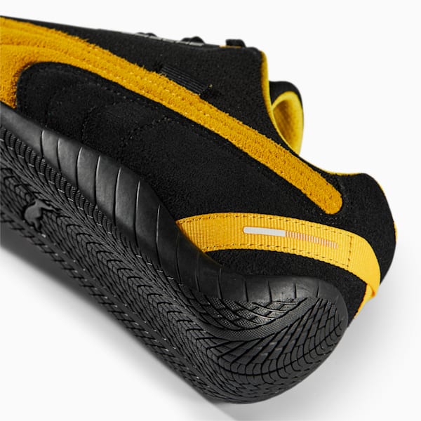 Porsche Legacy Speedcat Driving Shoes, Puma Black-Lemon Chrome, extralarge-GBR