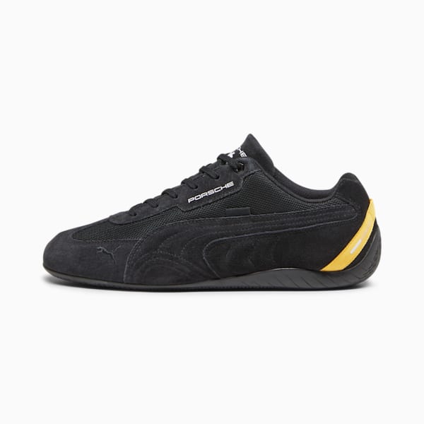 Porsche Legacy Speedcat Unisex Driving Shoes, PUMA Black-PUMA Black-Lemon Chrome, extralarge-IND