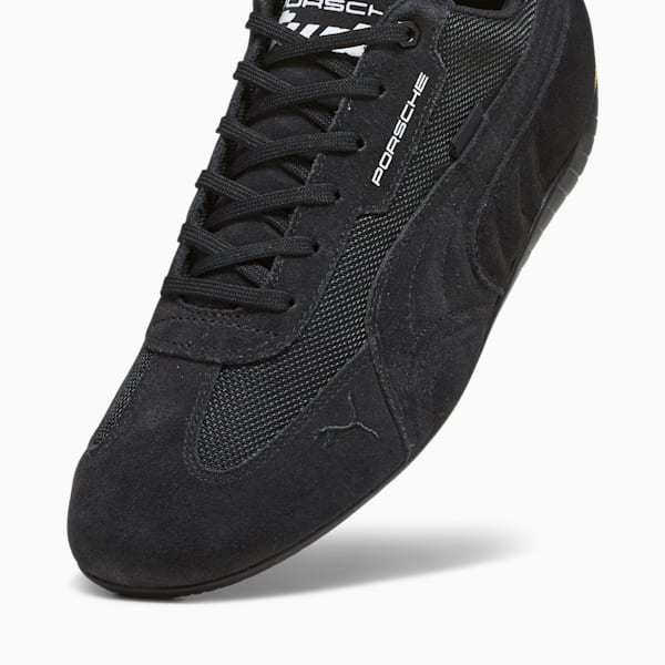 Porsche Legacy Speedcat Driving Shoes, PUMA Black-PUMA Black-Lemon Chrome, extralarge-IND