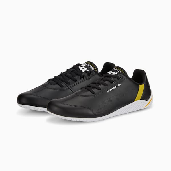 Porsche Legacy RDG Cat Unisex Sneakers, Puma Black-Puma White-Lemon Chrome, extralarge-IND