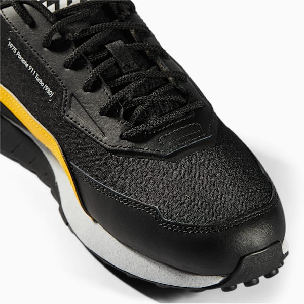 Porsche Legacy Turbo SpeedFusion Motorsport Shoes, Puma Black-Lemon Chrome-Puma White, extralarge-IND