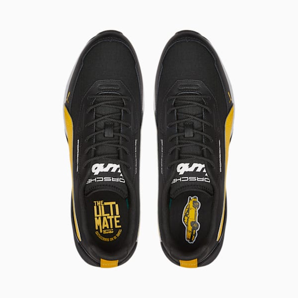 Porsche Legacy Turbo SpeedFusion Motorsport Shoes, Puma Black-Lemon Chrome-Puma White, extralarge-IND