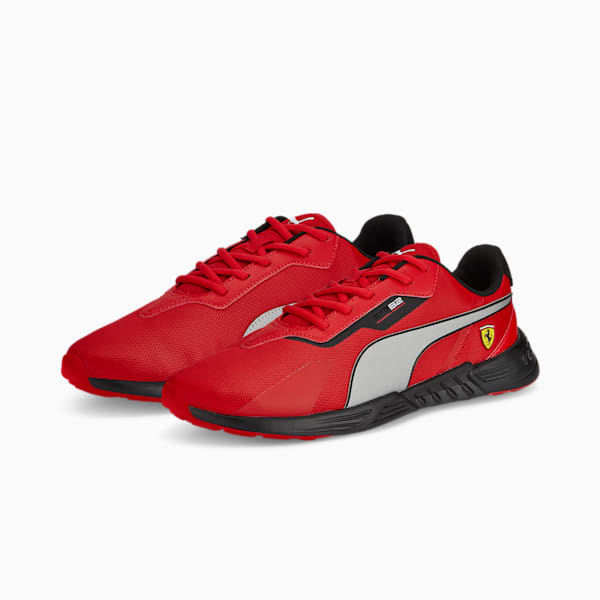 Tenis de automovilismo Scuderia Ferrari Tiburion, Rosso Corsa-Puma Silver, extralarge