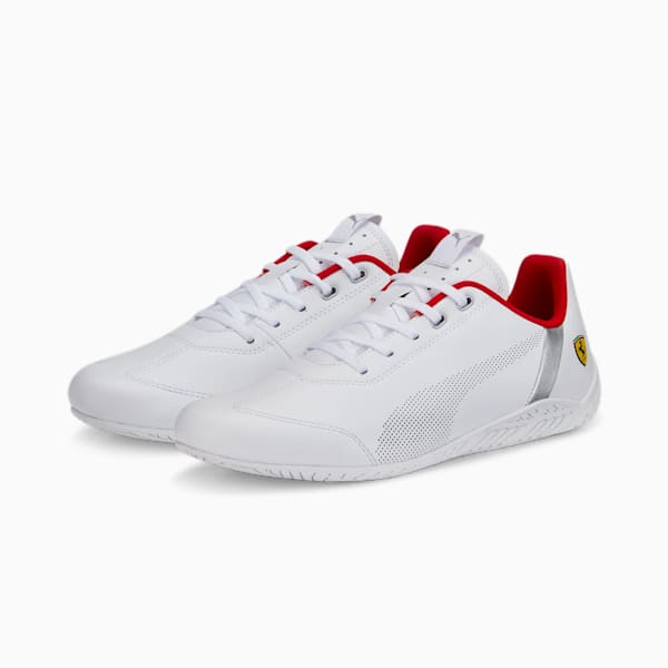 Scuderia Ferrari RDG Cat Unisex Sneakers, Puma White-Rosso Corsa, extralarge-IND