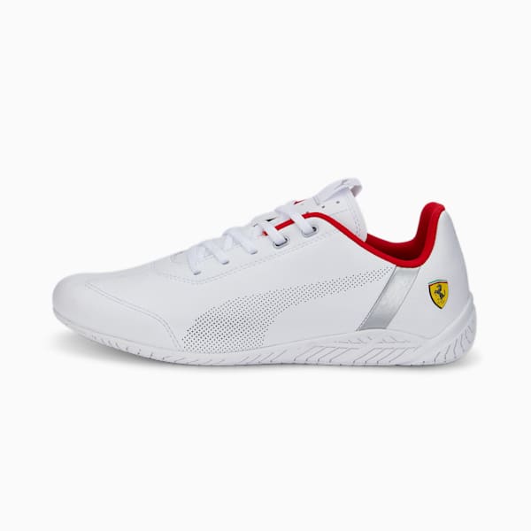 Scuderia Ferrari RDG Cat Unisex Sneakers, Puma White-Rosso Corsa, extralarge-IND