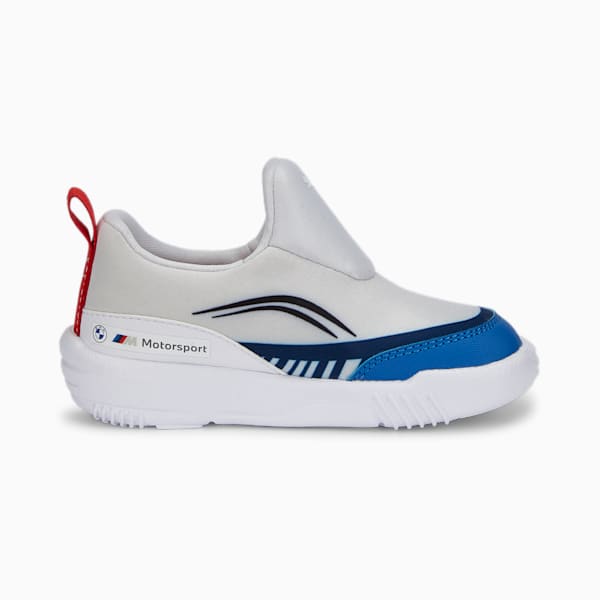 BMW M Motorsport Bao Kart Toddlers' Motorsport Shoes, Puma White-Puma Black-Estate Blue, extralarge