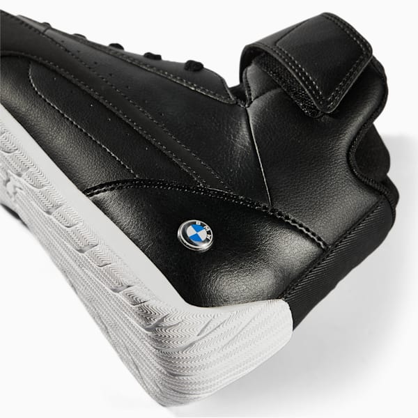 BMW M Motorsport Neo Cat Mid Unisex Sneakers, Puma Black-Puma Black, extralarge-IND