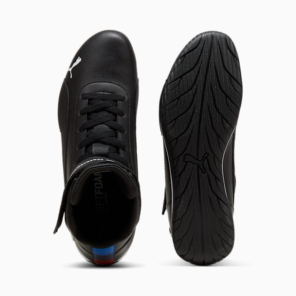 BMW M Motorsport Neo Cat Mid Motorsport Sneakers, PUMA Black-PUMA White-Pop Red, extralarge