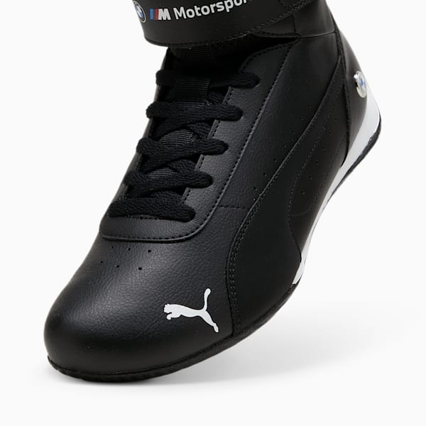 BMW M Motorsport Neo Cat Mid Motorsport Sneakers, PUMA Black-PUMA White-Pop Red, extralarge