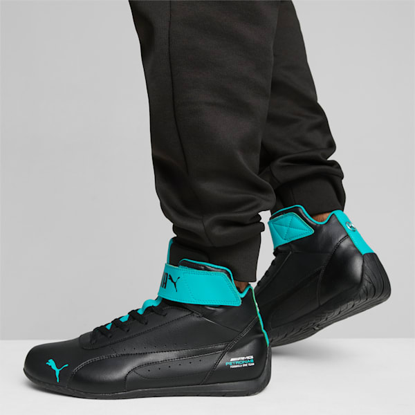 Mercedes AMG Petronas  Neo Cat Mid Men's Sneakers, PUMA Black-PUMA Black-Spectra Green, extralarge-IND