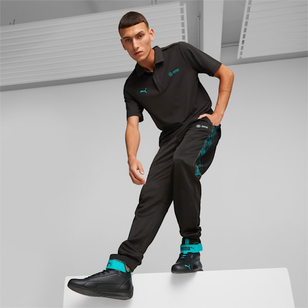 Mercedes AMG Petronas  Neo Cat Mid Men's Sneakers, PUMA Black-PUMA Black-Spectra Green, extralarge-IND