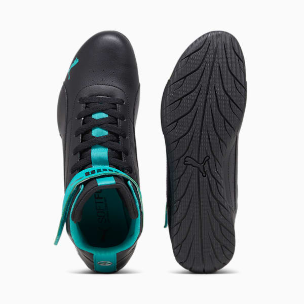 Mercedes AMG Petronas  Neo Cat Mid Men's Sneakers, PUMA Black-PUMA Black-Spectra Green, extralarge-IND