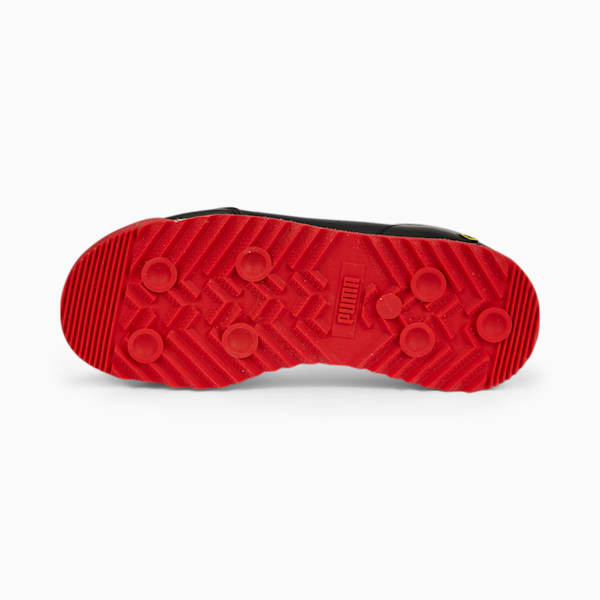 Scuderia Ferrari Roma Via Perforated Little Kids' Motorsports Shoes, Puma Black-Puma White, extralarge