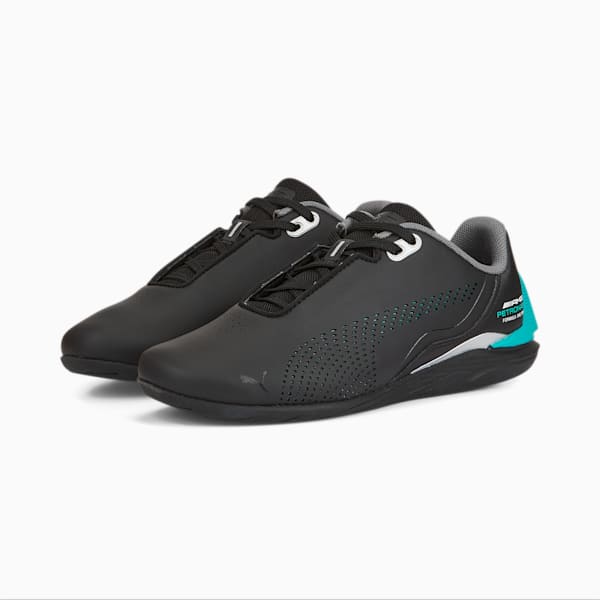 Mercedes AMG Petronas Formula 1 Drift Cat Decima Youth Sneakers, Puma Black-Spectra Green, extralarge-IND