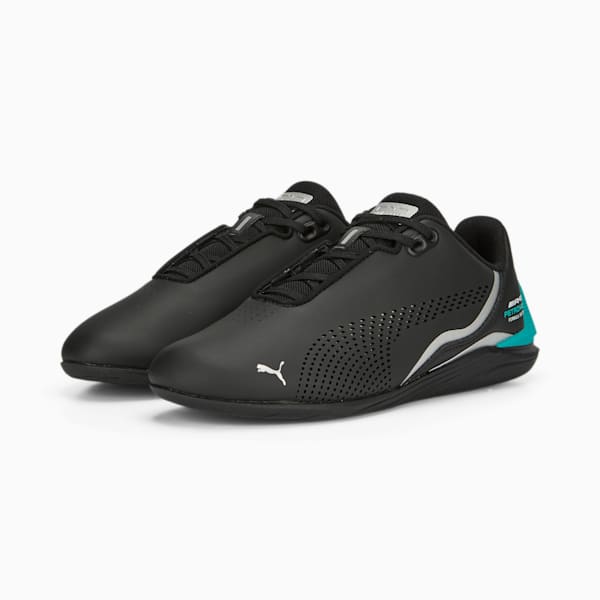Mercedes AMG Petronas Formula 1 Drift Cat Decima Youth Sneakers, PUMA Black-PUMA White-Spectra Green, extralarge-IND