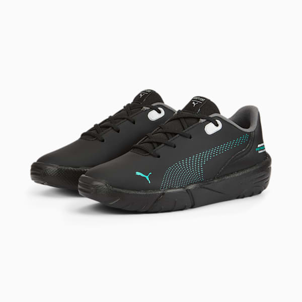 Mercedes AMG Petronas F1 Drift Cat Decima Kid's Sneakers, Puma Black-Spectra Green, extralarge-IND