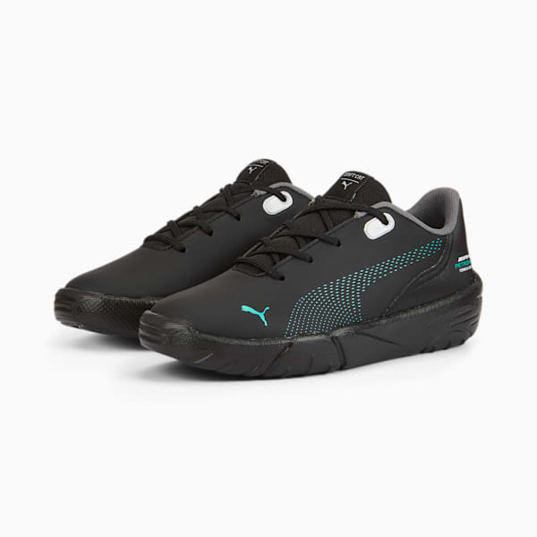 Tenis infantiles Mercedes-AMG Petronas Fórmula 1 Drift Cat Decima, Puma Black-Spectra Green, extralarge