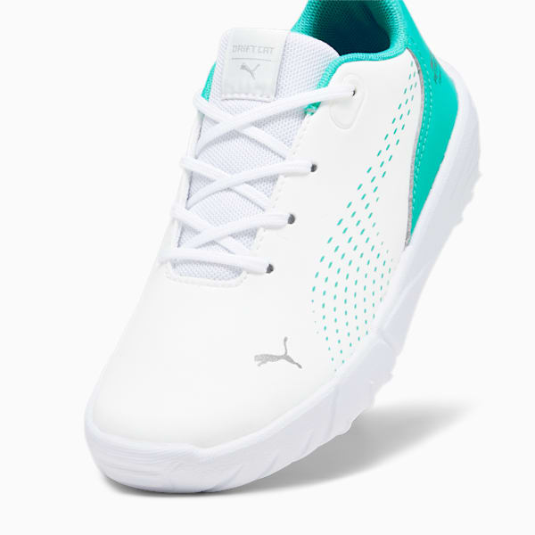 Mercedes-AMG Petronas Formula 1 Drift Cat Decima Motorsport Shoes Kids, PUMA White-Spectra Green, extralarge-GBR