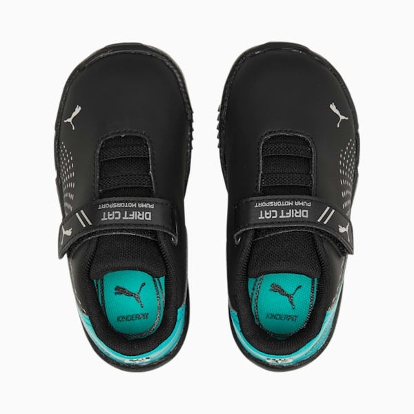 Mercedes-AMG Petronas Drift Cat Decima Toddlers' Motorsport Shoes, PUMA Black-PUMA White-Spectra Green, extralarge-GBR