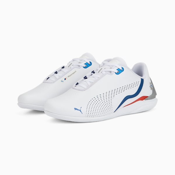 BMW M Motorsport Drift Cat Decima Youth Sneakers, Puma White-Estate Blue, extralarge-IND