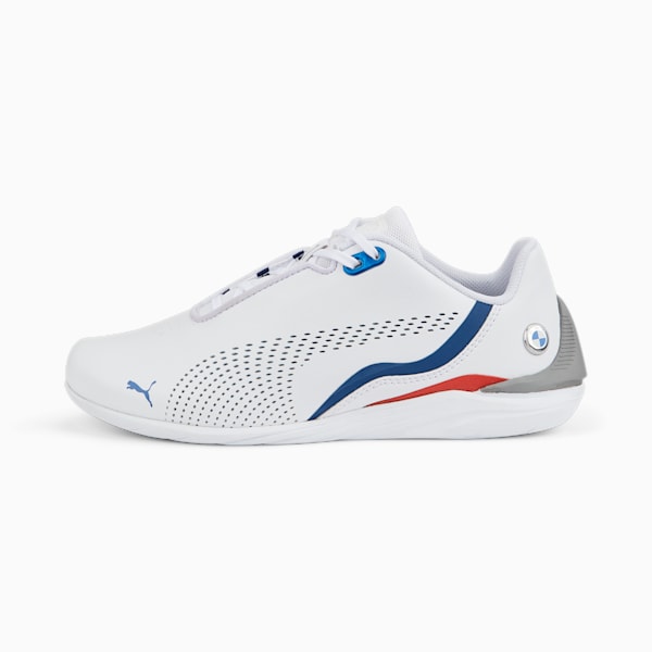 BMW M Motorsport Drift Cat Decima Youth Sneakers, Puma White-Estate Blue, extralarge-IND
