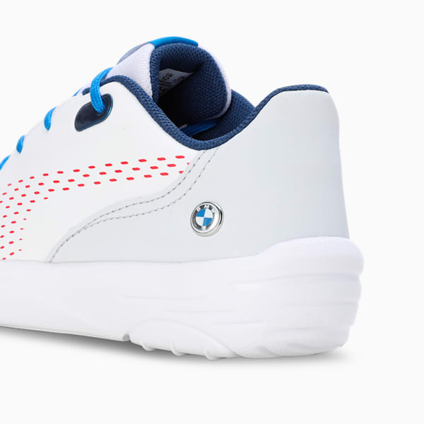 BMW M Motorsport Drift Cat Dec. Kid's Sneakers, PUMA White-Silver Mist-Pop Red, extralarge-IND