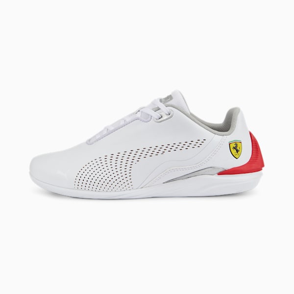 Scuderia Ferrari Drift Cat Decima Motorsport Shoes Big Kids, Puma White-Rosso Corsa, extralarge