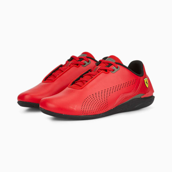 Ferrari Drift Cat Decima Youth Motorsport Sneakers, Rosso Corsa-Puma Black, extralarge-IND