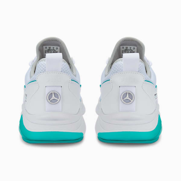 Mercedes AMG Petronas F1 Electron E Pro Unisex Sneakers, Puma White-Puma White-Spectra Green, extralarge-IND