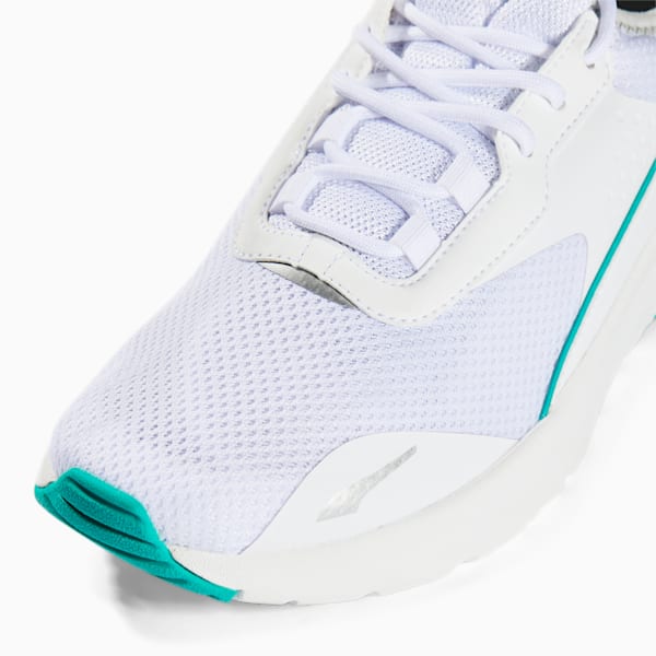 Mercedes AMG Petronas F1 Electron E Pro Sneakers, Puma White-Puma White-Spectra Green, extralarge-IND