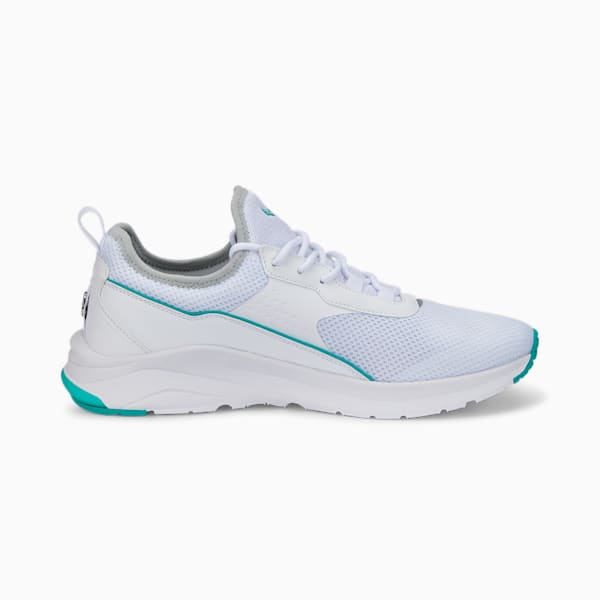 Mercedes AMG Petronas F1 Electron E Pro Unisex Sneakers, Puma White-Puma White-Spectra Green, extralarge-IND