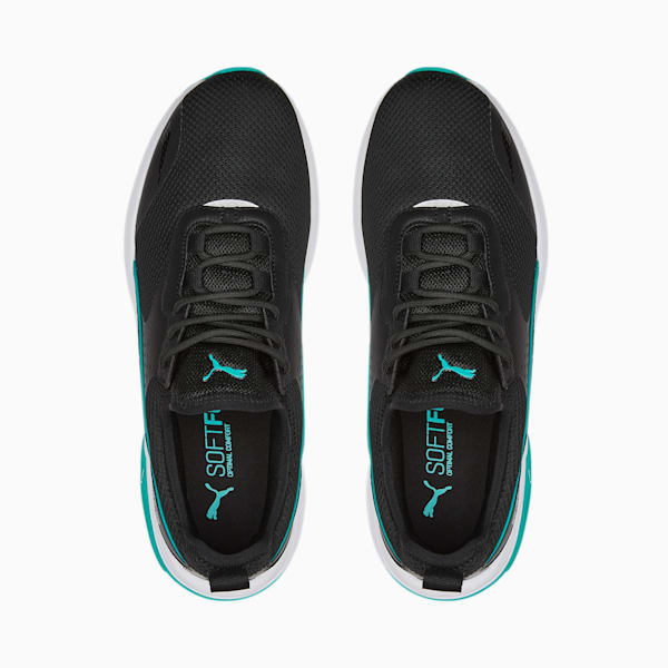 Mercedes AMG Petronas F1 Electron E Pro Sneakers, Puma Black-Puma Black-Spectra Green, extralarge-IND