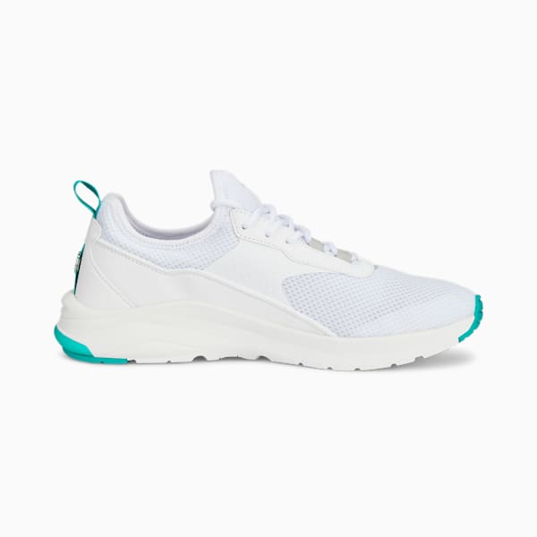 Mercedes AMG Petronas F1 Electron E Pro Unisex Sneakers, PUMA White-PUMA White, extralarge-IND