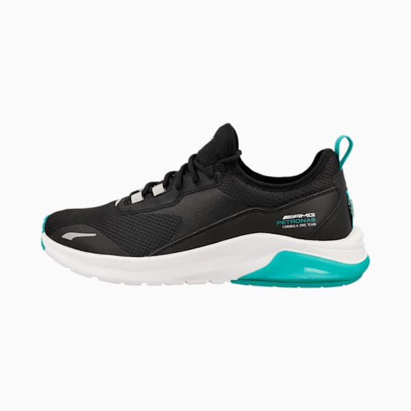 Mercedes AMG Petronas F1 Electron E Pro Sneakers, PUMA Black-PUMA Black, extralarge-IND