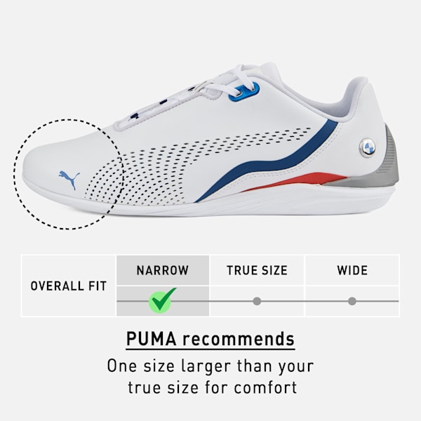 BMW M Motorsport Drift Cat Decima Sneakers, Puma White-Estate Blue, extralarge-IND