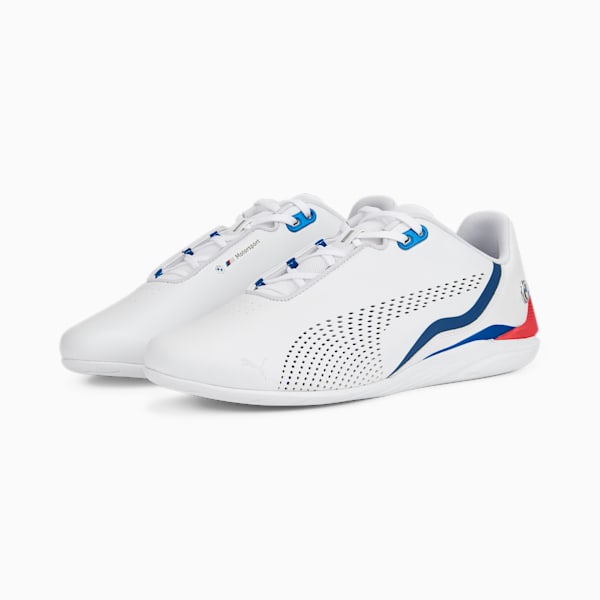 BMW M Motorsport Drift Cat Decima Unisex Sneakers, PUMA White-Pop Red-PUMA White, extralarge-IND