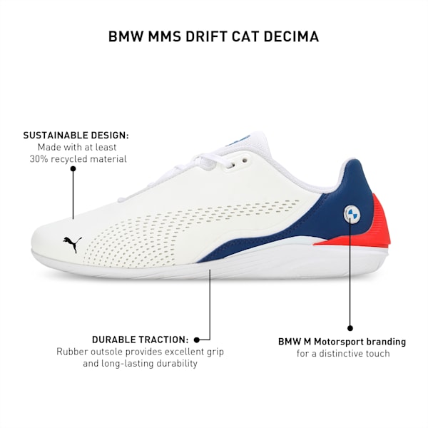 BMW M Motorsport Drift Cat Decima Unisex Sneakers, PUMA White-Pro Blue, extralarge-IND