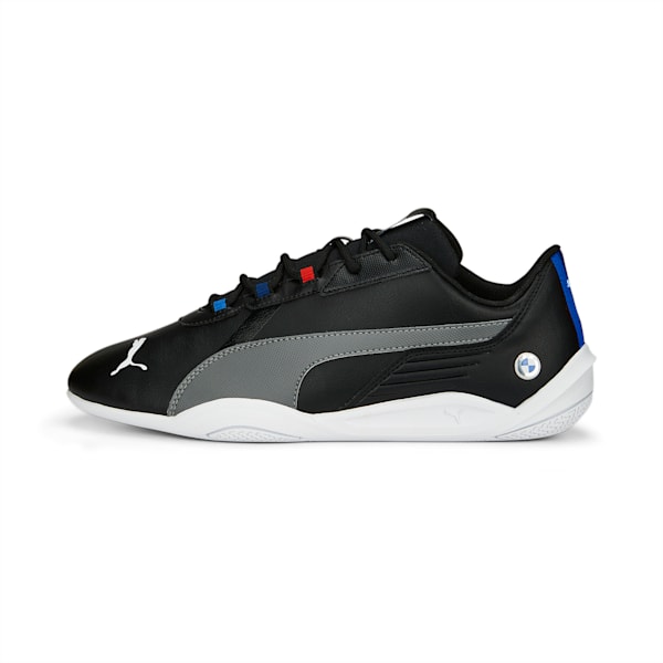 BMW M Motorsport R-Cat Machina Unisex Sneakers, PUMA Black-Flat Medium Gray, extralarge-IND