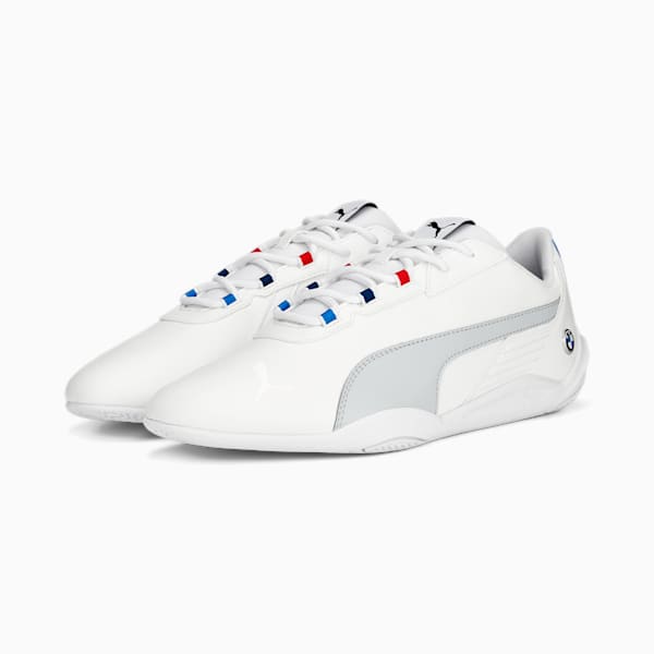 BMW M Motorsport R-Cat Machina Motorsport Shoes, PUMA White-Platinum Gray, extralarge