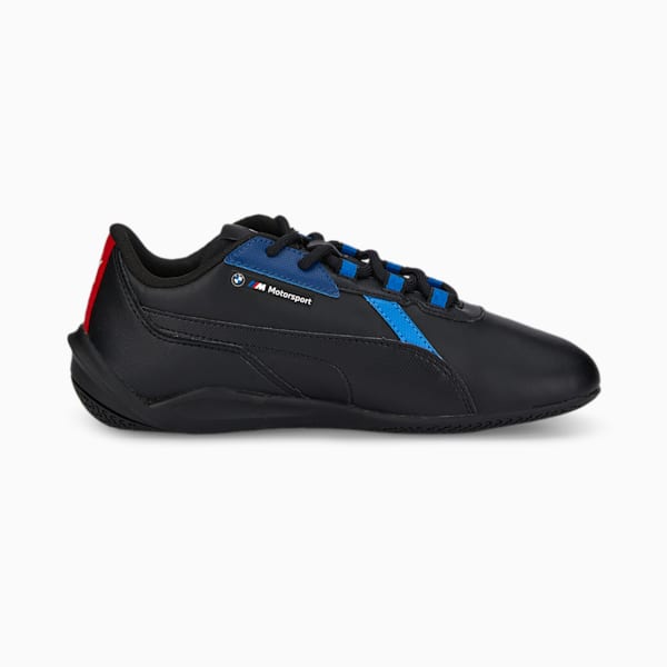 Zapatos de automovilismo BMW M Motorsport R-Cat Machina para jóvenes, Puma Black-Estate Blue, extralarge