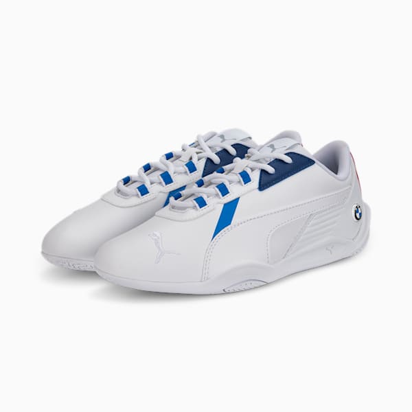 BMW M Motorsport R-Cat Machina Youth Sneakers, Puma White-Estate Blue, extralarge-IDN