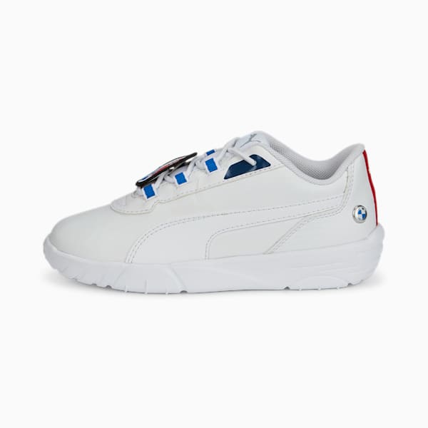 BMW M Motorsport R-Cat Machina Kids Sneakers, Puma White-Fiery Red