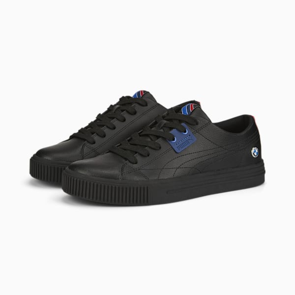 BMW M Motorsport Ever Unisex Shoes, Puma Black-Puma Black, extralarge-IND